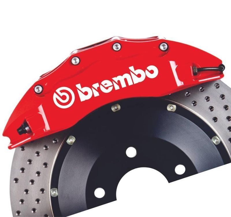 Bremssattel Aufkleber passend für Brembo 8 Stück Hitzebeständig Performance  Tuning Auto Aufkleber JDM Sticker Brake Caliper Decals passend für alle  Fahrzeuge (Weiß) : : Auto & Motorrad