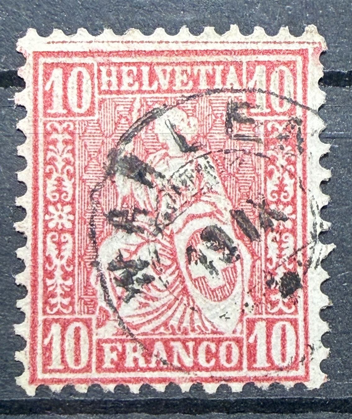 Tous les timbres: Sitz Helv 8 Wwergstempel – D'occasion à Steinhausen par yukon26 1