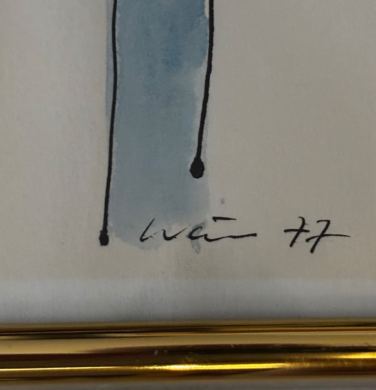 Dipinti: Aquarell abstrakte Komposition, signiert – Usato da Rütihof venduto da til_68lp 3