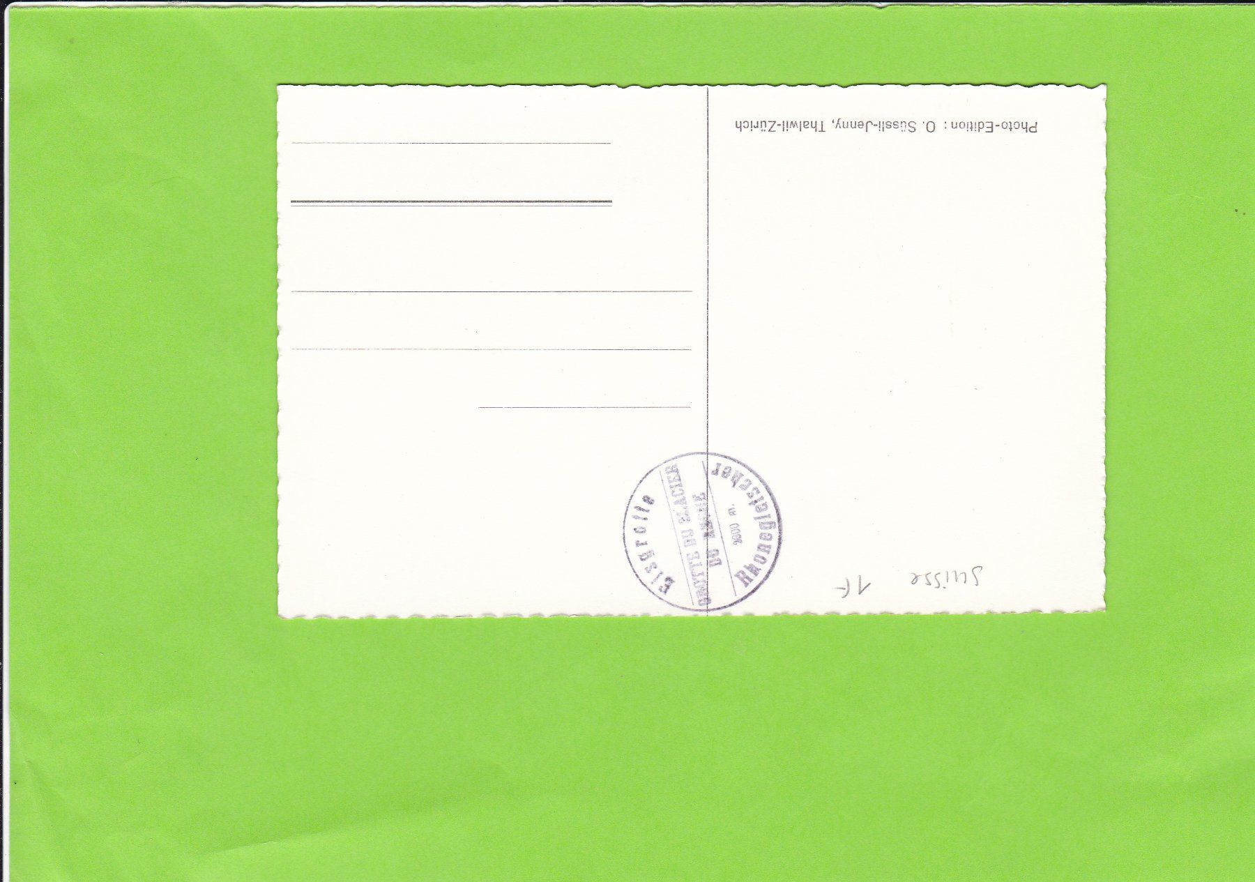 Cartoline postali: Rhonegletscher – Usato da St. Peterzell venduto da neckertal 1