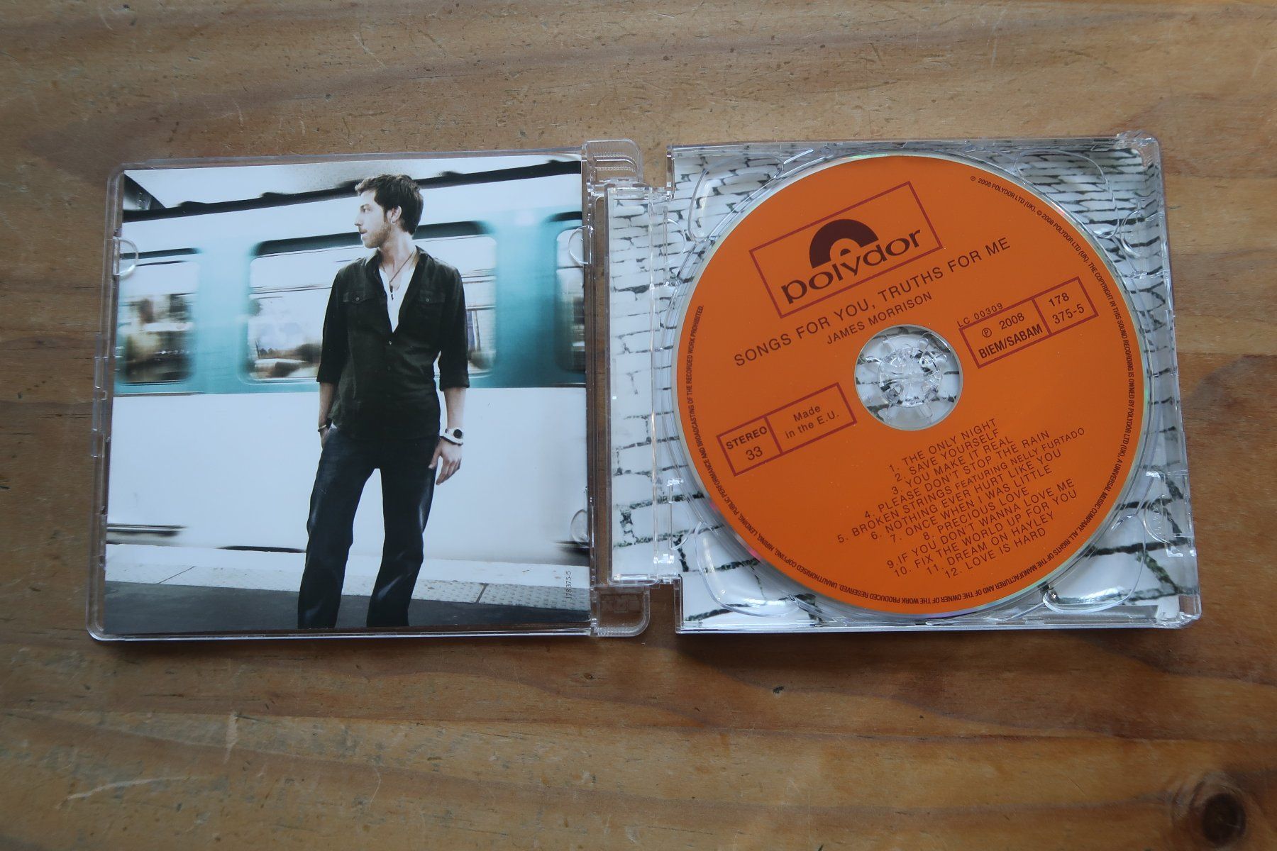 CD: JAMES MORRISON - SONGS FOR YOU - mit AUTOGRAM - CD – Usato da Basel venduto da Patiscat 4