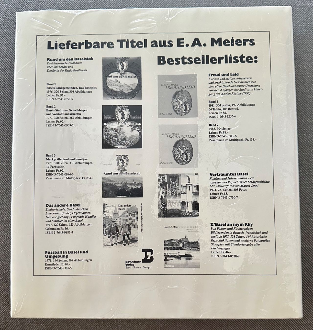 Bücher: Buch Eugen A. Meier „Vogel Gryff“, 1986 – Gebraucht aus Wallbach von paxnic 1