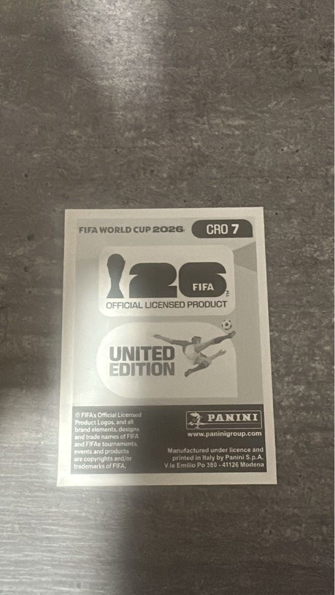 Panini Carte collezionabili: CRO 7 , FIFA WORLD CUP 2026 PANINI  – Nuovo (secondo la descrizione) da Frauenfeld venduto da 1PegPeg1 1