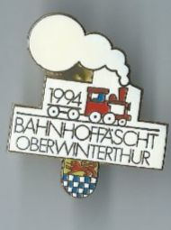 Placchette & Badge: Bahnhof-Faescht Oberwinterthur Pin – Usato da Zürich venduto da t24_de