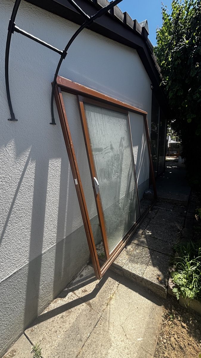 Porte: Doppel Glasschiebetüre mit Rahmen – Usato da Wynau venduto da Panka0 1