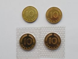 10 Pfennig 1985 Stgl D-F-G-J