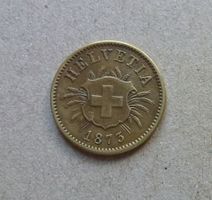 ++ 5 Rappen 1873, gute Erhaltung