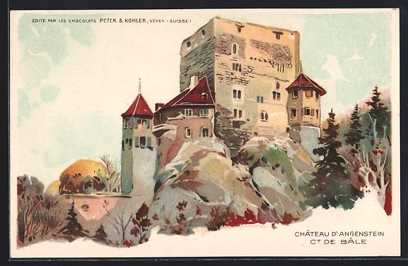 Cartes postales: Litho Duggingen, Chateau d'Angenstein – D'occasion à Berlin par bartko-reher