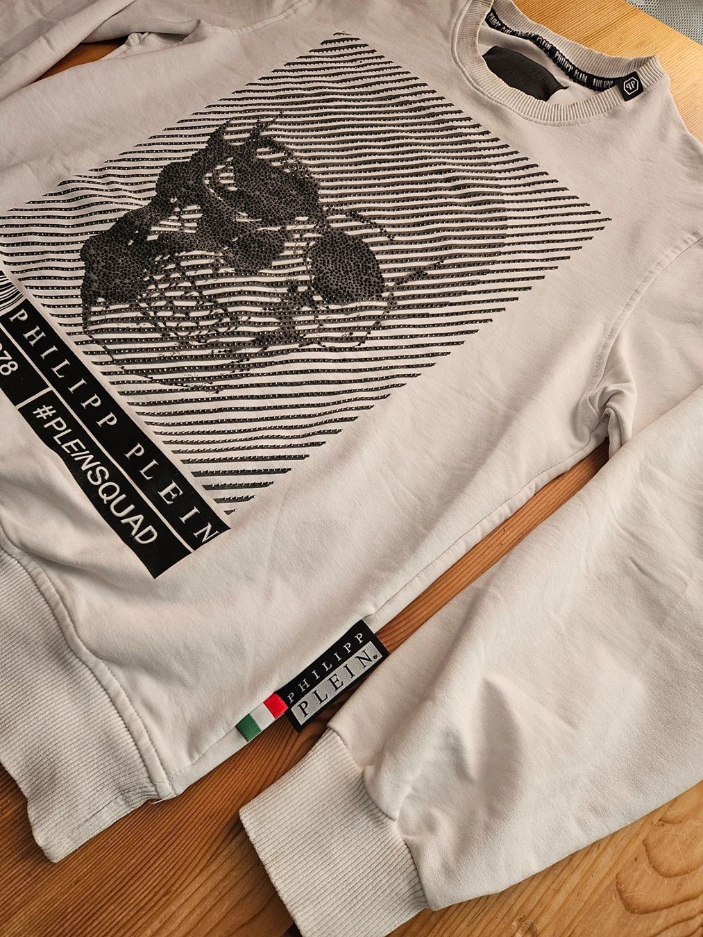 Philipp Plein Pullover & Sweatshirts: Pullover Philipp Plein Herren weiss mit Skull Grösse L – Gebraucht aus Hägglingen von pri_zdz5 3