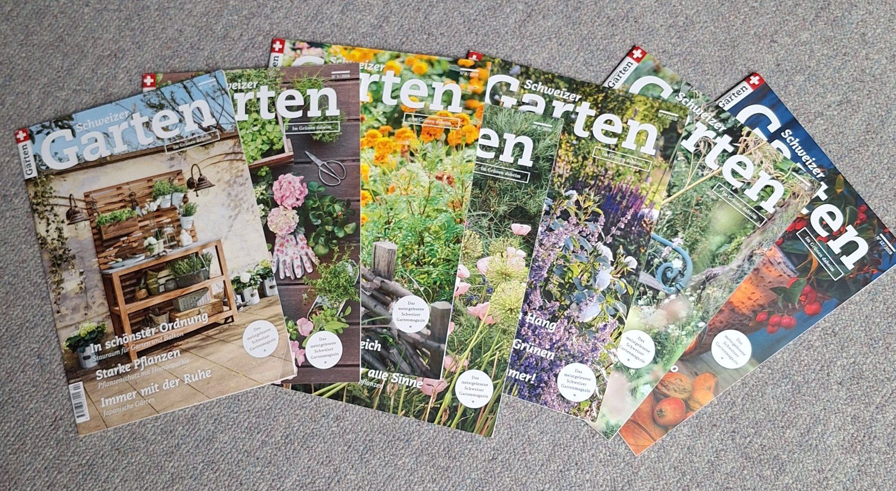 Riviste & Magazine: Hefte Schweizer Garten 2018 / 7 Stk. – Usato da Oberriet SG venduto da Atir47 1