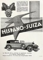 Hispano Suiza Cars - Alte Werbung / Publicité 1930