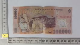 Rumänien 100.000 Lei Banknote, Rarität!