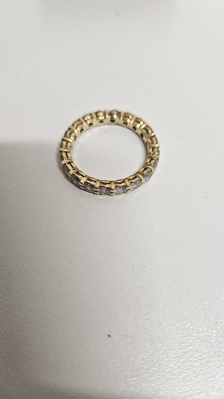 Anelli: Fedina brillanti oro giallo 18 ct – Usato da Pura venduto da and_8dzs 5