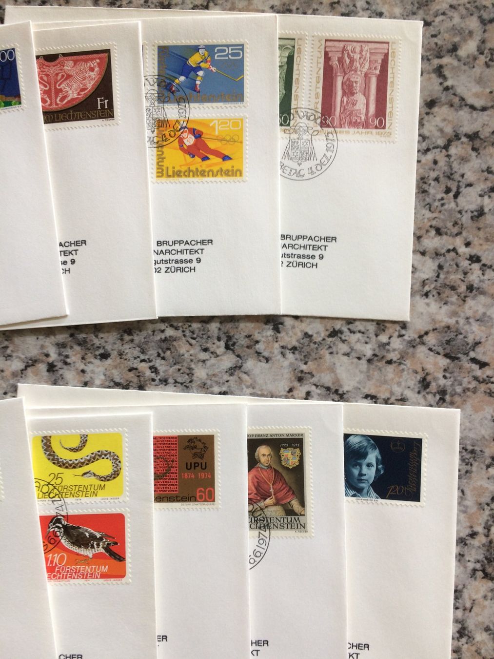 Tous les timbres: Ersttagscouverts – D'occasion à Kilchberg ZH par APZ4BWM2 1