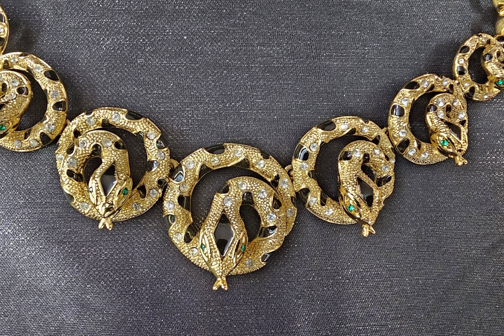 Altri gioielli: Schlangen-Collier, Gold-Optik, Ohrclips, Halskette – Nuovo (secondo la descrizione) da Wangen b. Olten venduto da ErikaK06 2