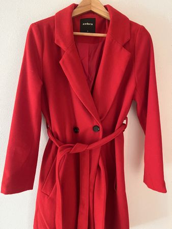 Neuer Roter Damen Mantel