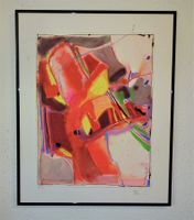 Original Gouache Gemälde
