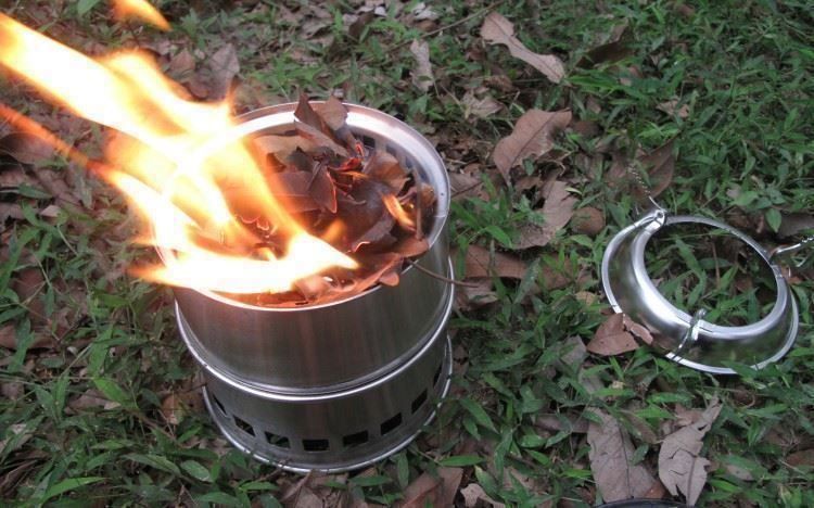Altri mobili d'antiquariato: Holzofen Edelstahl holzkocher Camping – Nuovo (secondo la descrizione) da Thun venduto da nuonuoshop 5