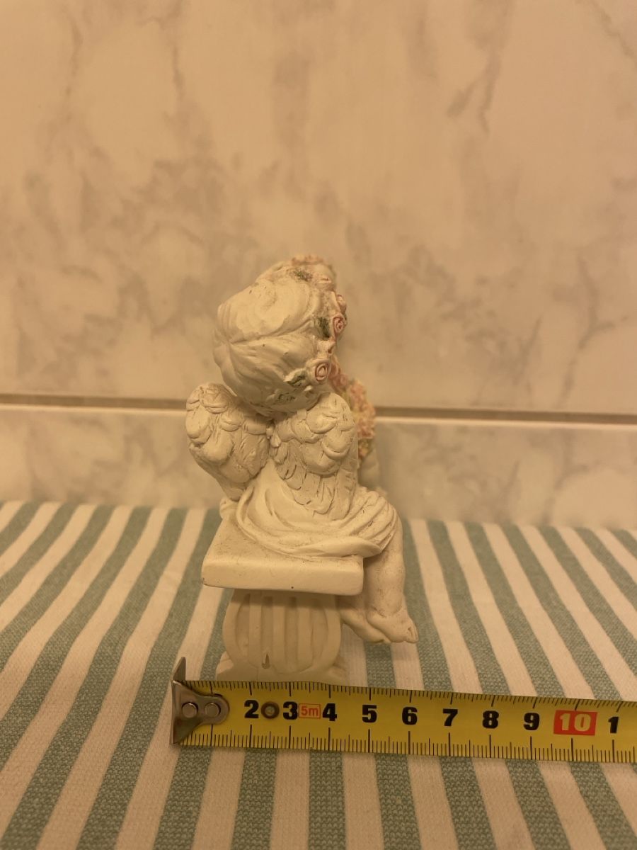 Tutte le decorazioni: Engel Figur mit Blumenkranz, Vintage Look – Usato da Zürich venduto da Hikaru07Japan 2