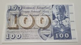 Suisse 100 Fr. 24.01 1972 Serie 88 T - top zustand