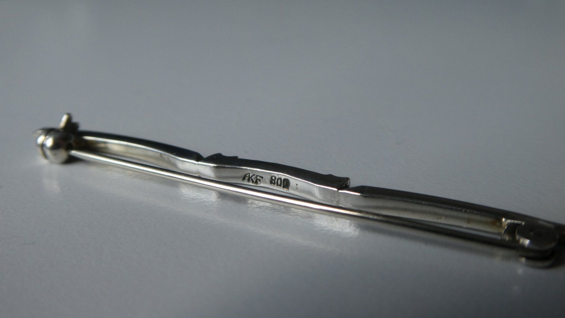 Spille & Fermagli: antike Brosche AKF 800 Silber 5 Steine Anstecknadel – Usato da Frauenfeld venduto da dhour 5