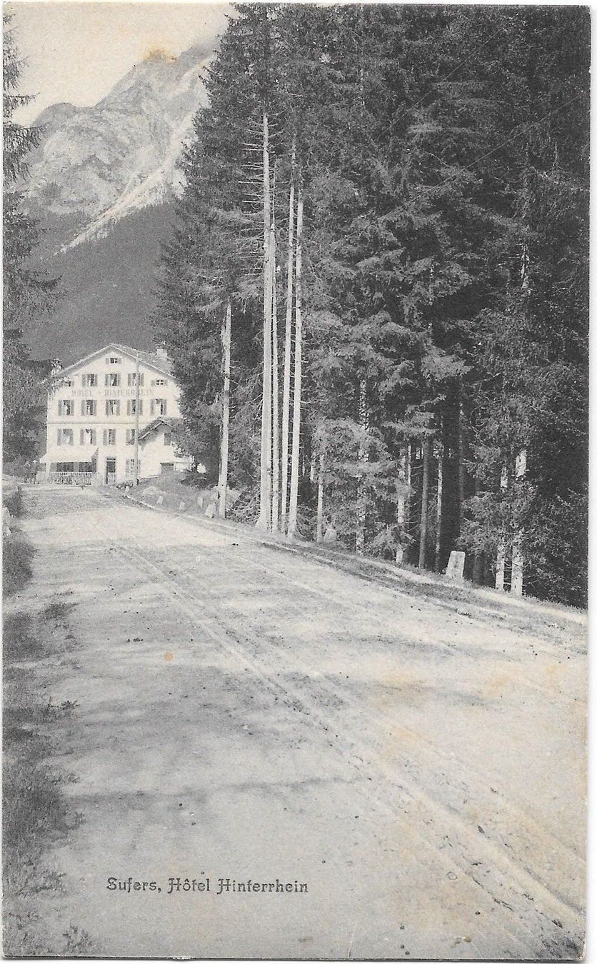 Cartoline postali: Sufers Hôtel Hinterrhein – Usato da Olten venduto da clotaldi