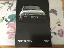 Ford Sierra Verkaufsprospekt gelocht 32 Seiten Dez. 1983