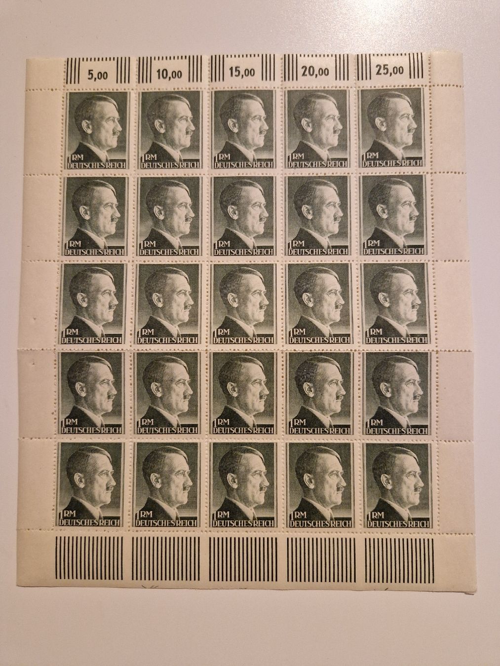 Alle Briefmarken: Deutsches Reich Briefmarken Adolf Hitler Bogen postfrisch – Neu (gemäss Beschreibung) aus St. Gallen von Enrico_SG
