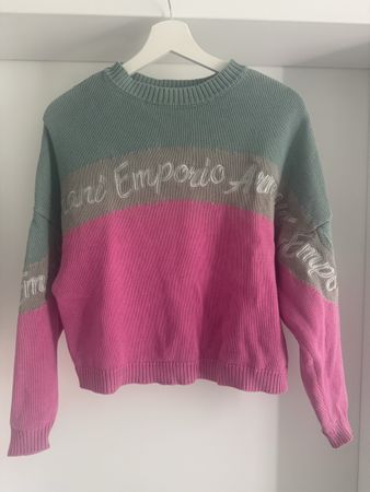 Chic Empo.Armani Colourblock Sweater - cotton, size 40
