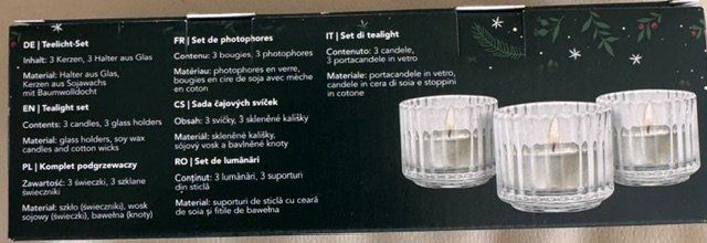 Portacandele: Tee-Lichter-Set, 3 Stück – Nuovo e nell'imballaggio originale da Bäriswil BE venduto da Elmejor11 1