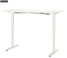 IKEA BEKANT Schreibtisch 160x80 cm – komplett weiss Wie Neu