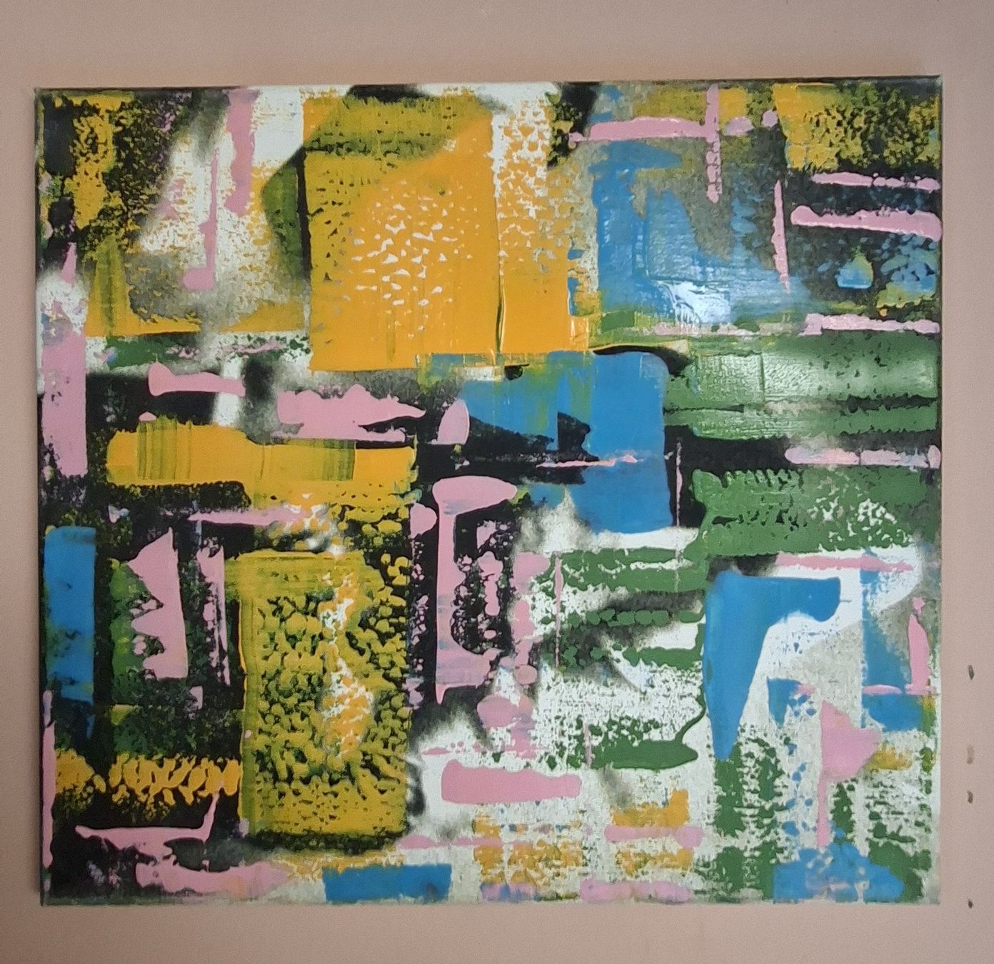 Dipinti: Gemälde Sommerfarben handmade 43×47 – Nuovo (secondo la descrizione) da Riehen venduto da Steinbock1970 1