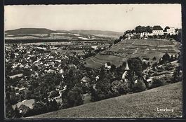 AK Lenzburg, Teilansicht mit Schloss