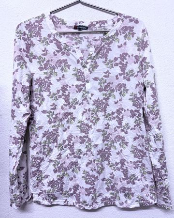 Street One Bluse, Langarm, Gr. 36, Blumenmuster, Top Zustand
