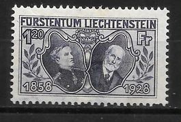 Liechtenstein Nr. 76 * Fürst Johann 12.11.1928