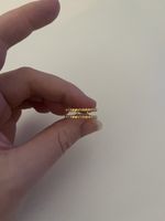Neuer, offener Goldsner Ring mit Muster - verstellbar!