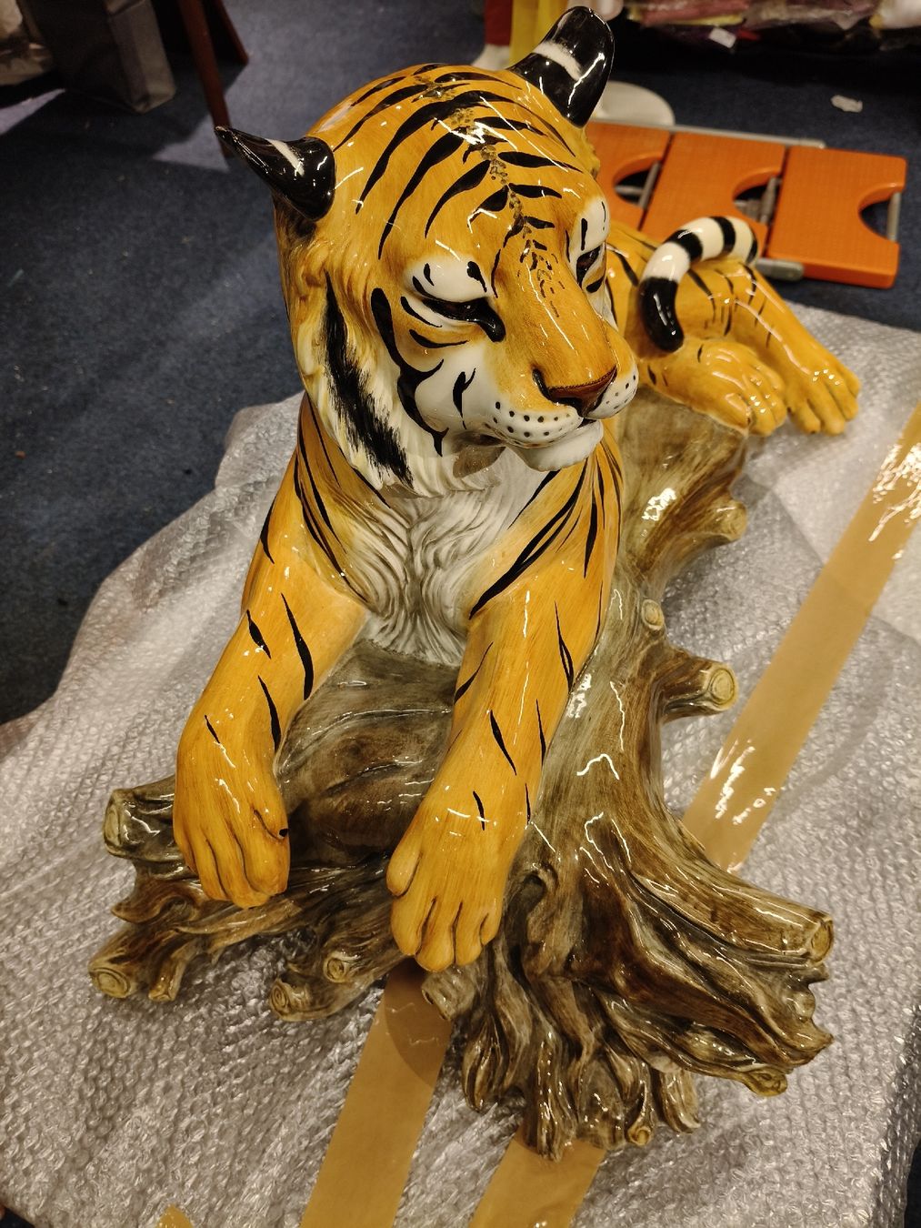 Statuette: Tiger aus Keramik – Usato da Zwingen venduto da inf_2blh 3