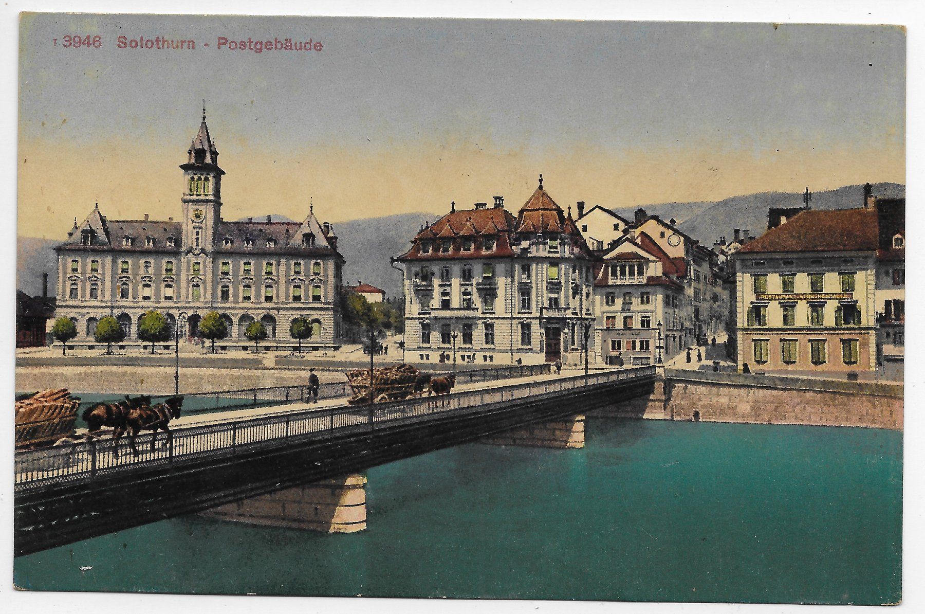 Cartoline postali: Solothurn - Postgebäude um 1921🏤 – Usato da Hefenhofen venduto da Richsalz