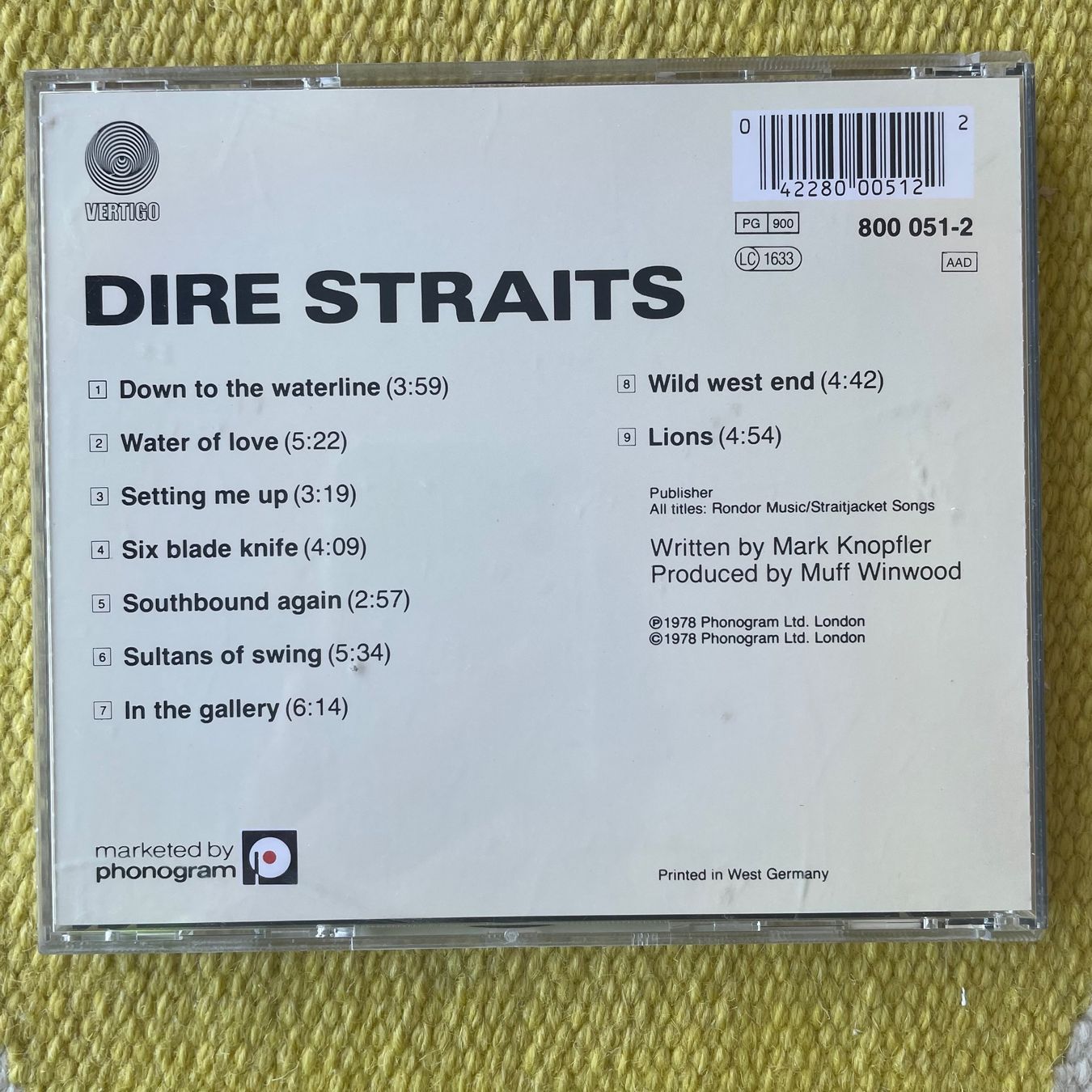 CDs: DIRE STRAITS-DIRE STRAITS – D'occasion à Rorschacherberg par CD-Roli 1