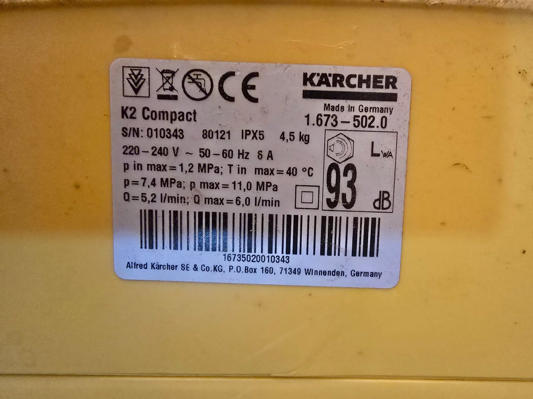 Kärcher Idropulitrici ad alta pressione: Kärcher K2 Compact – Usato da Davos Dorf venduto da ramona110893 3