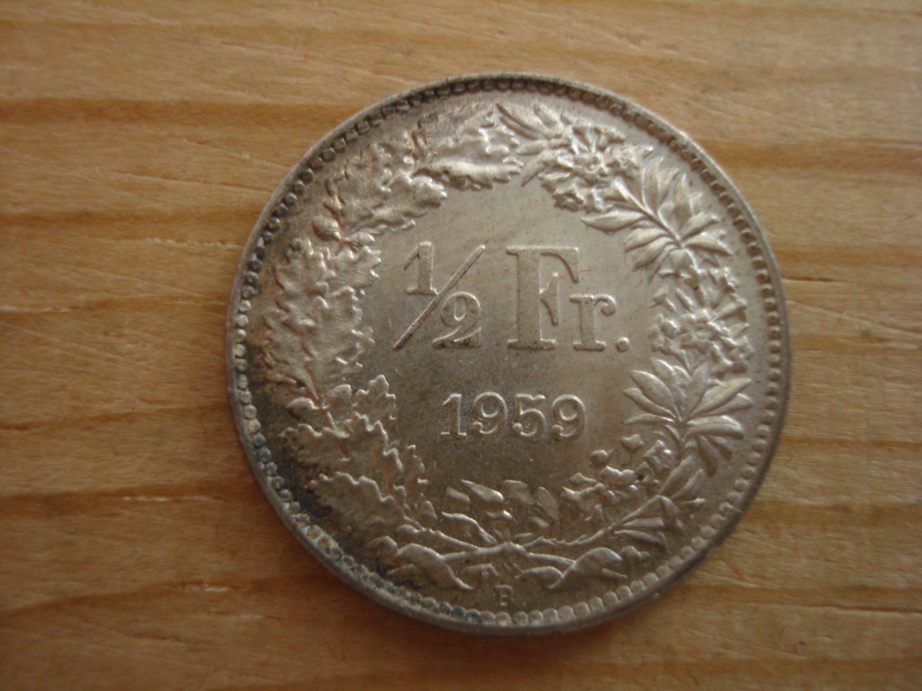 Alle Münzen: (S1)      1/2 Franken 1959 UNZ – Gebraucht aus Erlach von Net-Coins
