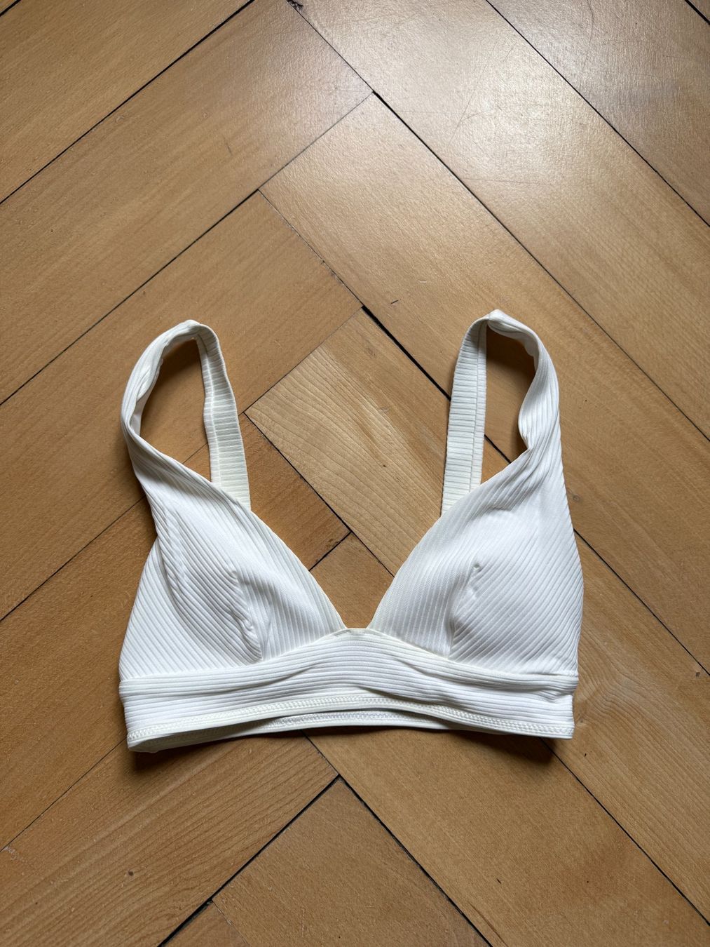 Costumi da bagno & Bikini: Bikini Oberteil weiss gestreift XS/S – Usato da Zürich venduto da Diazaio