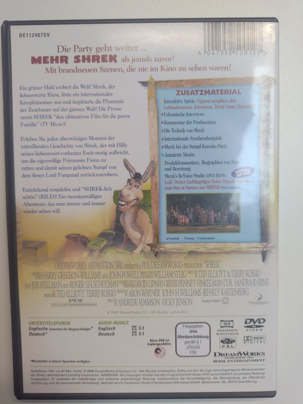 Tous les DVDs: Shrek - Der tollkühne Held – D'occasion à Liestal par Kratzilla 2