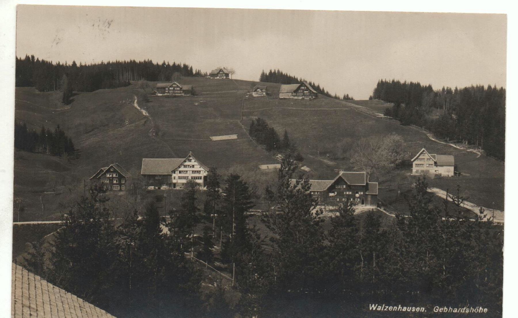 Cartoline postali: WALZENHAUSEN Gebhardshöhe - Stempel Besitzer E. Herzig – Usato da Jona venduto da philajona