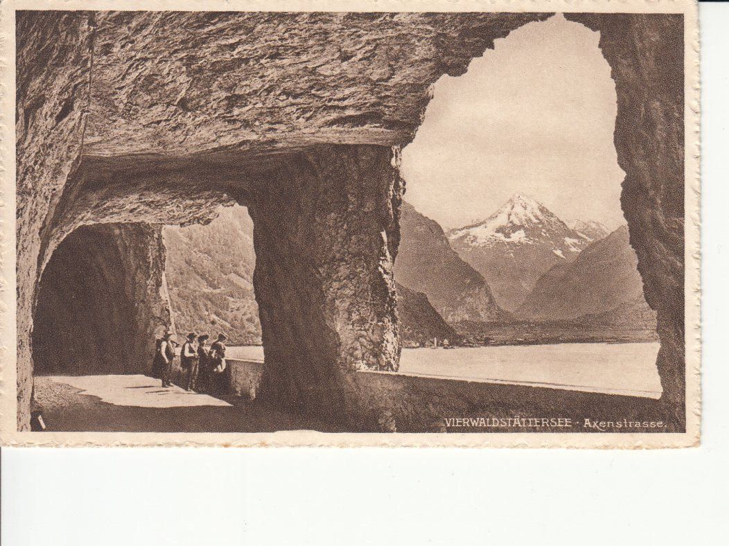 Cartoline postali: Axenstrasse, Götz, ca. 1920 – Usato da Bürglen TG venduto da StampGraf