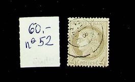 FRANCE  TIMBRE OBLITÉRÉ No 52 COTE 60 EUROS - T77