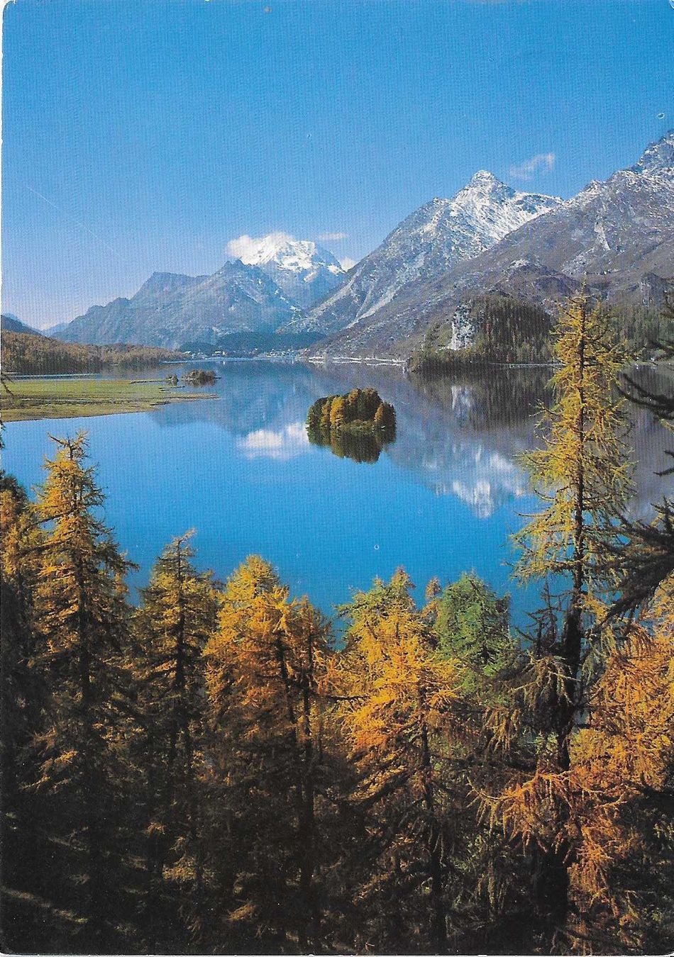 Cartoline postali: Herbsttag über dem Silsersee GR – Usato da Rothrist venduto da Stranglehold