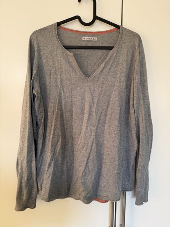 Kookai Pullover Wolle, Grau, Gr. M