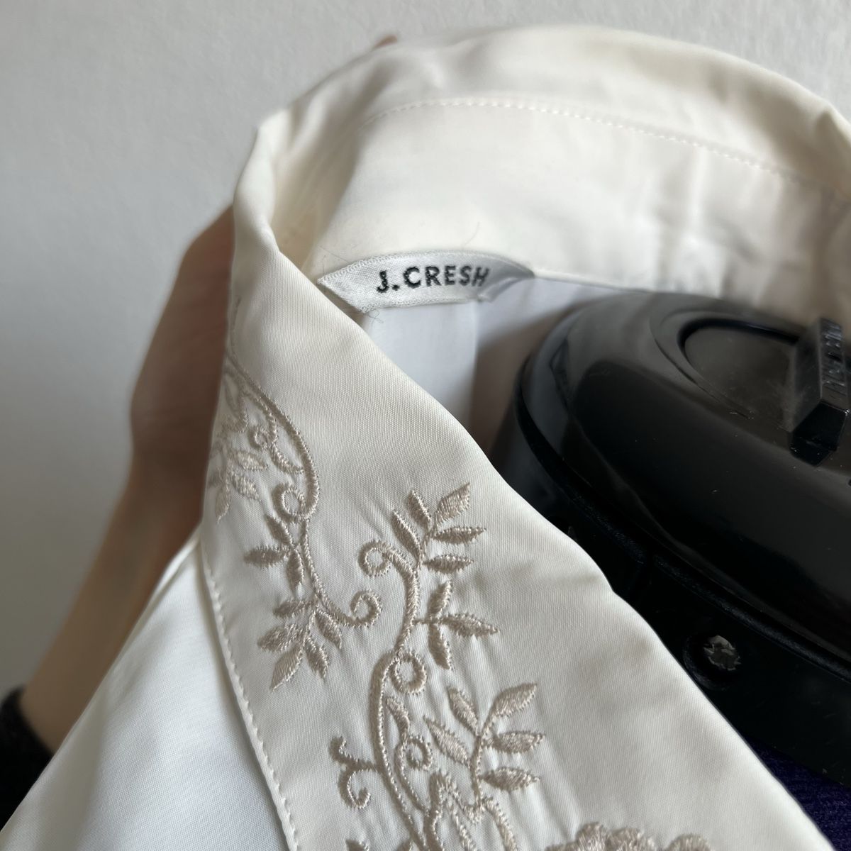 Camicette: Chemise J.CRESH Vintage Bluse Weiss S – Usato da Tagelswangen venduto da SpicyChicken 6