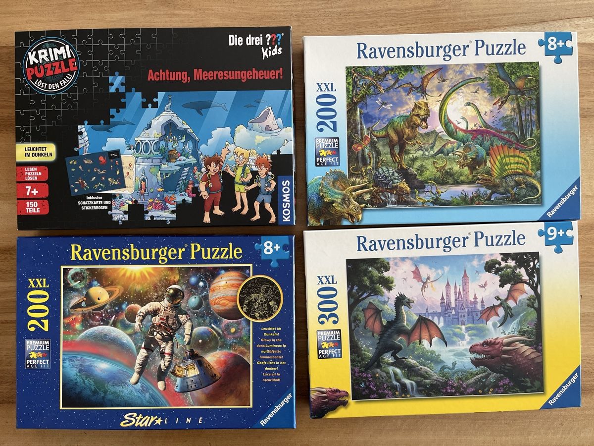 Ravensburger Puzzles: 4 Puzzles Ravensburger und Kosmos – Gebraucht aus Luzern von Patrick_e